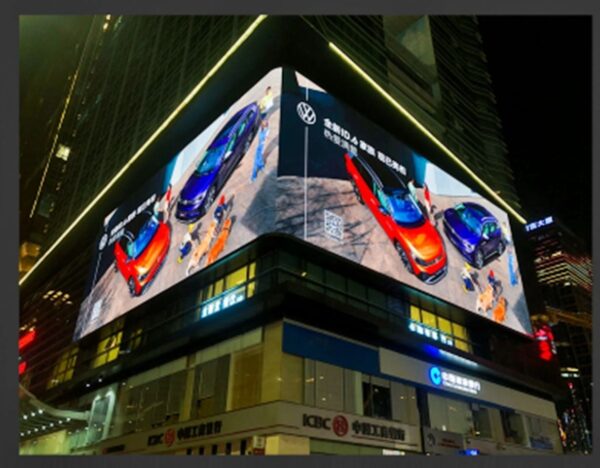Écran Publicitaire LED P8 3D Extérieur Programmable Très Haute Visibilité