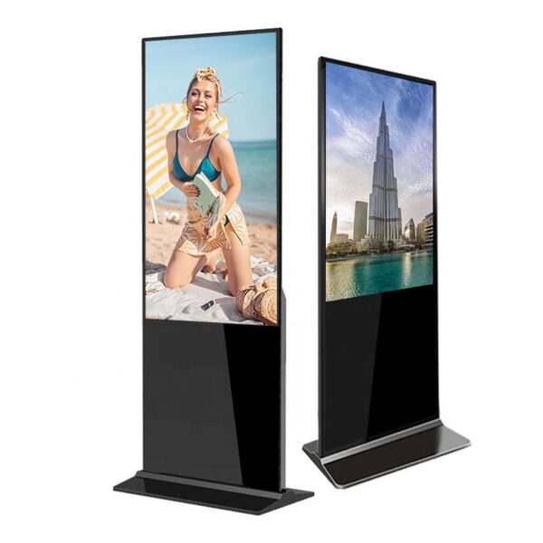 Écran LCD 40 pouces Android fonction tactile 4k Wifi médias publicitaires de signalisation numérique led publicités télévisées portables – Image 3